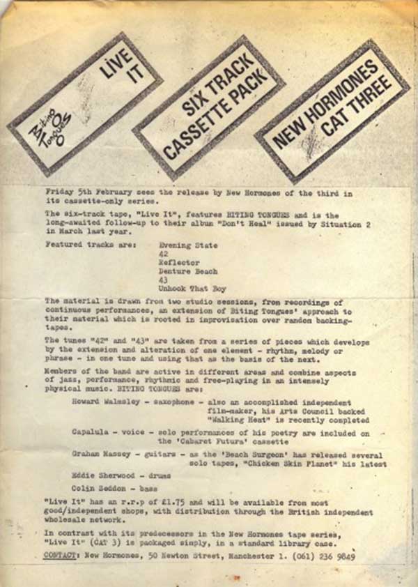 Biting Tongues - Live It