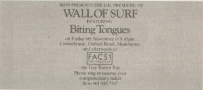 Underground, Issue 10 - January 1988, "Tongue Twisters! Biting Tongues Spit Out The Vinyl"